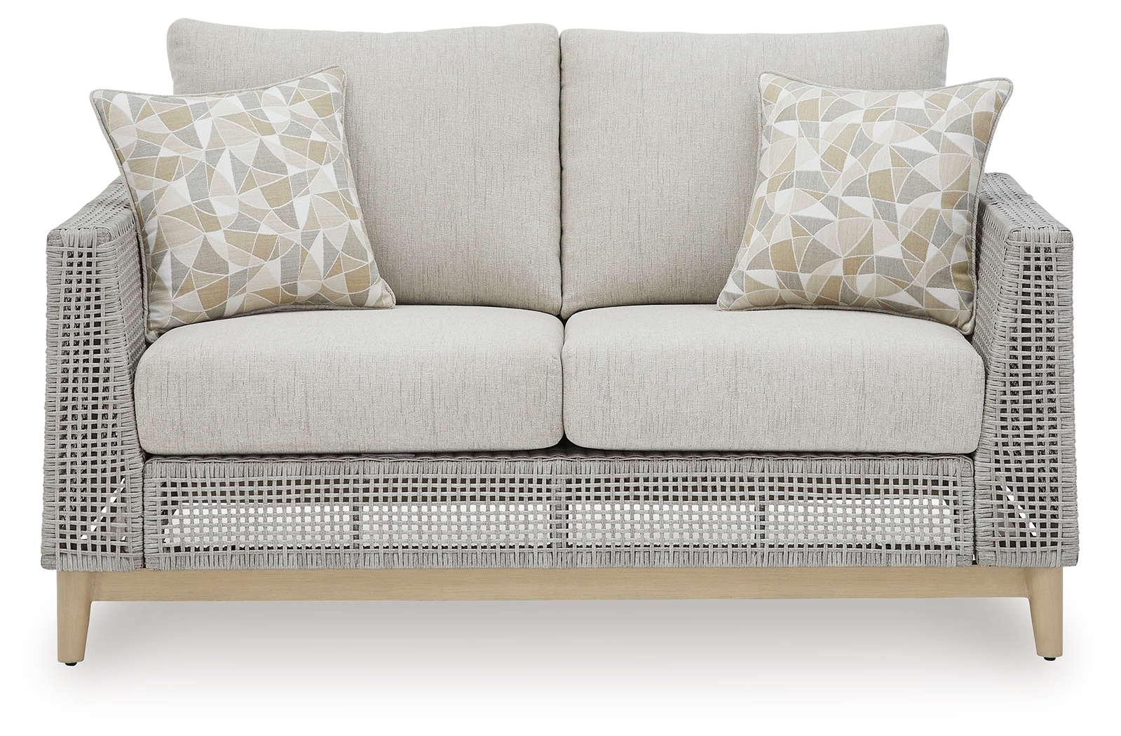 Seton Creek - Loveseat With Cushion - Gray - Image 3