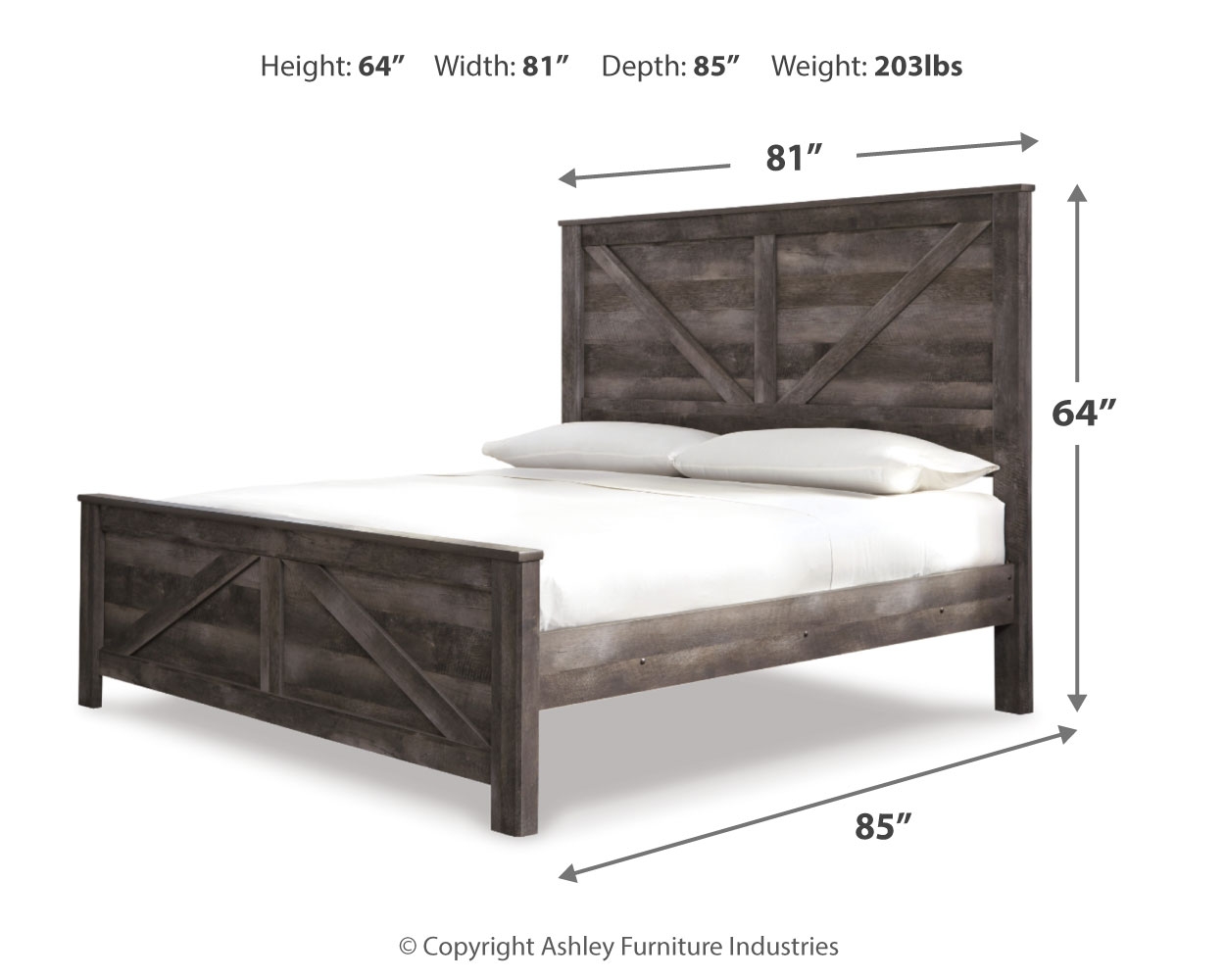 Wynnlow - Crossbuck Panel Bed - Image 26