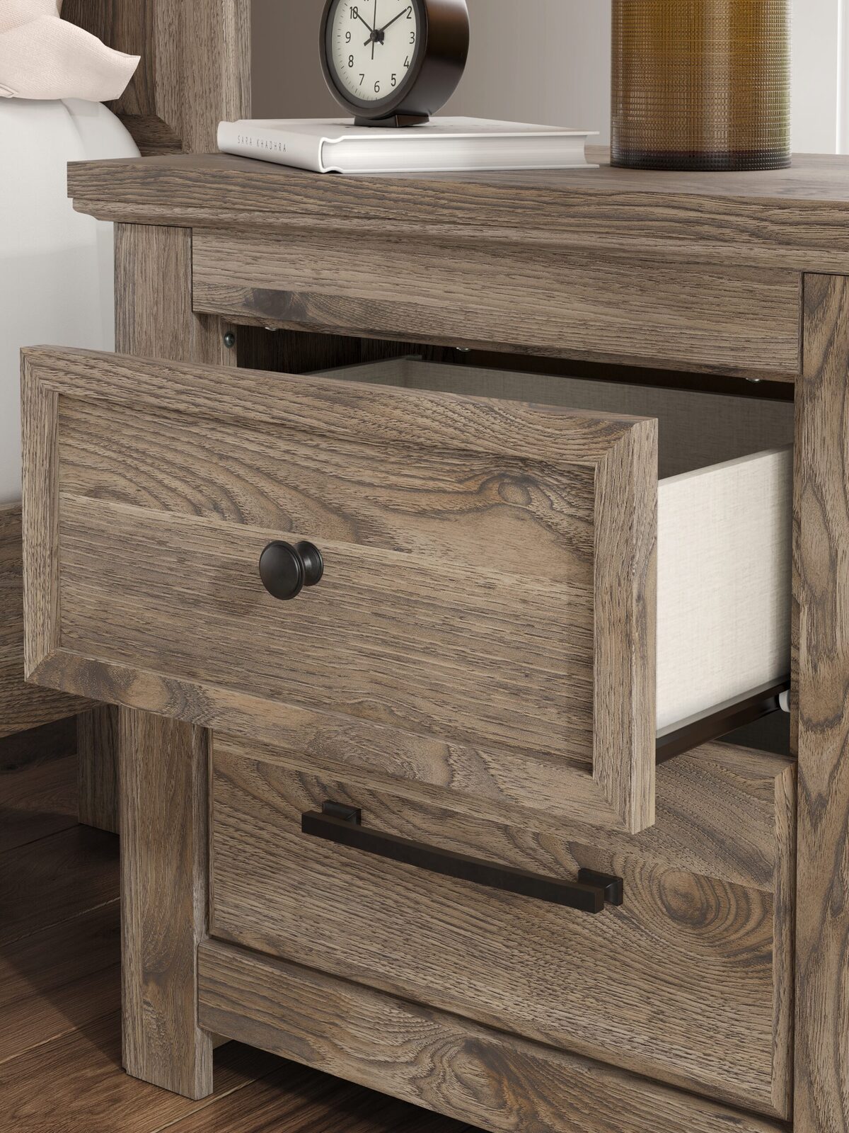 Rusticott - Two Drawer Night Stand - Brown - Image 11