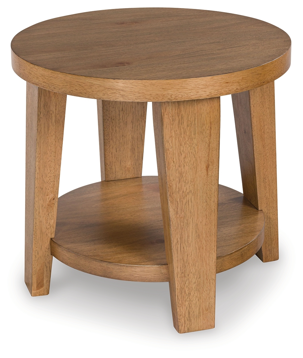 Kristiland - Round End Table - Light Brown - Image 3