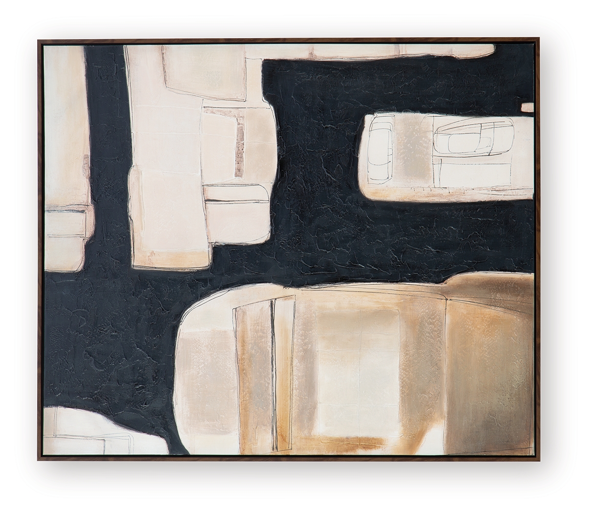 Feyville - Wall Art - Black / Brown / Cream - Image 4