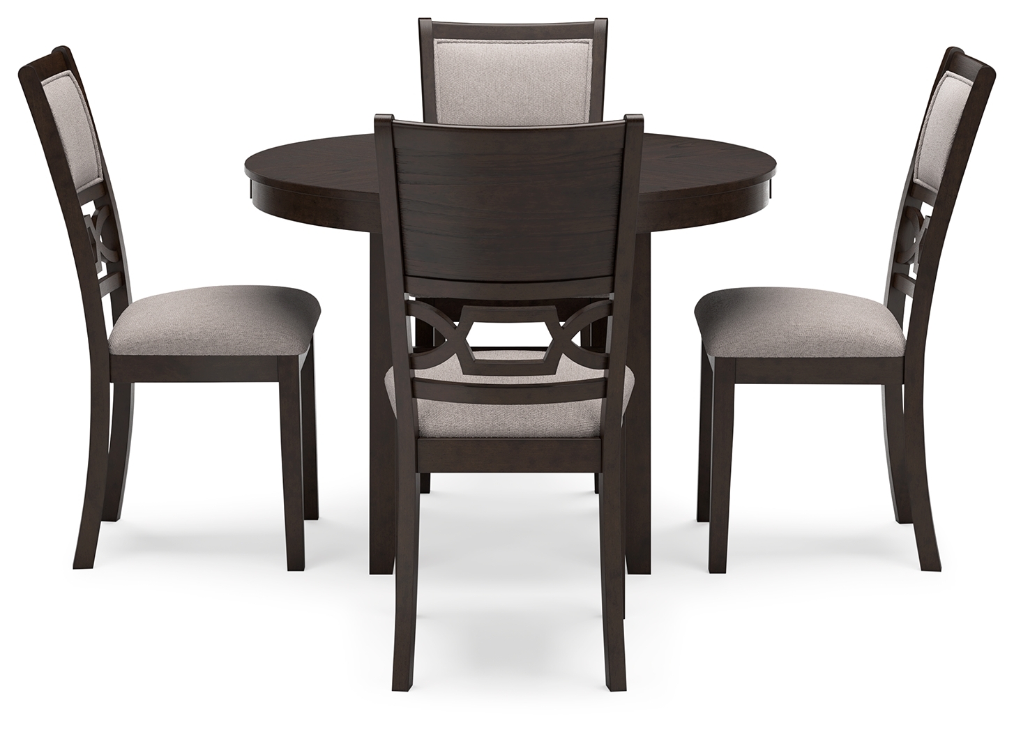 Langwest - Dining Room Table Set (Set of 5) - Brown - Image 3