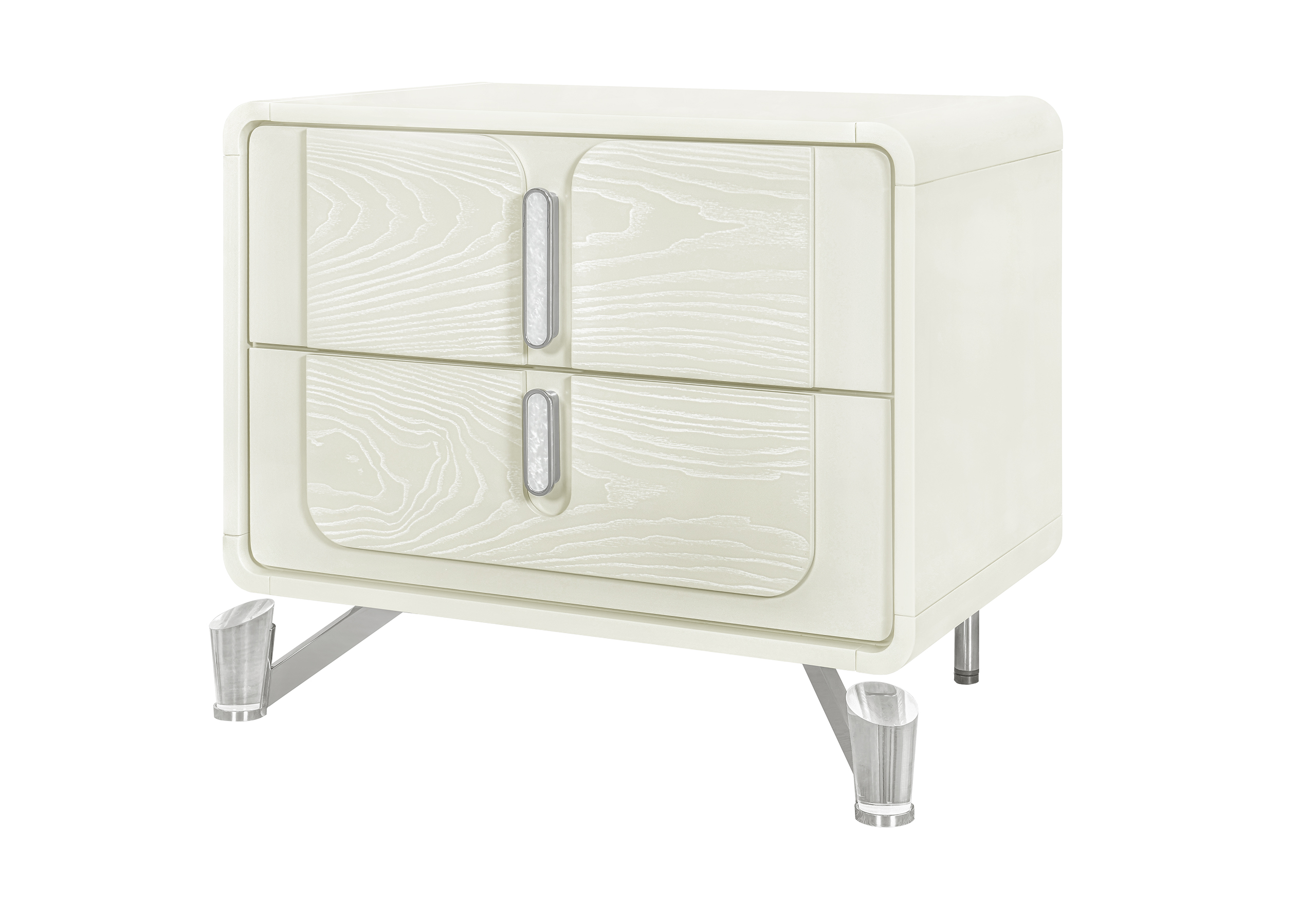 Lyra - Nightstand With USB - Beige - Image 2