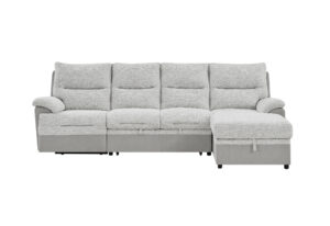U3822 - Loveseat With Pull Out Bed - Light Gray