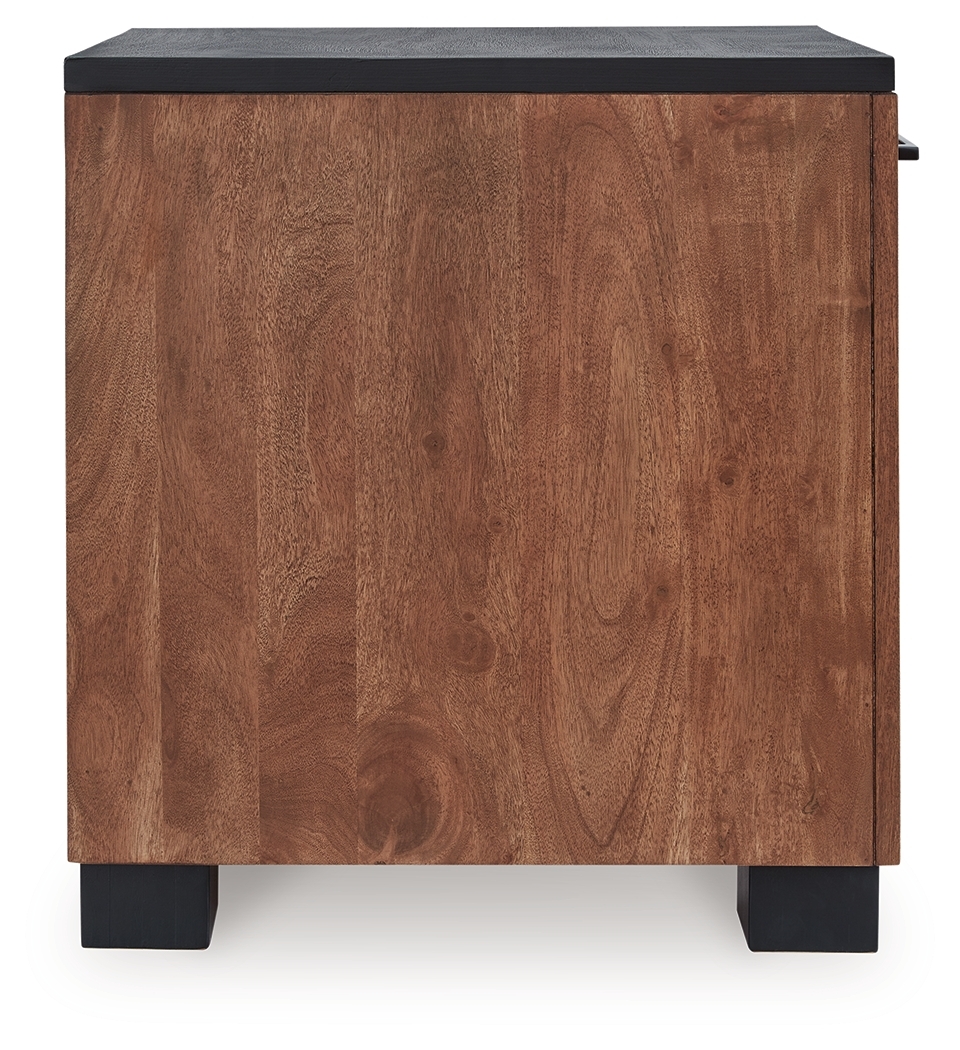 Kallari - Chair Side End Table - Warm Brown / Black - Image 5