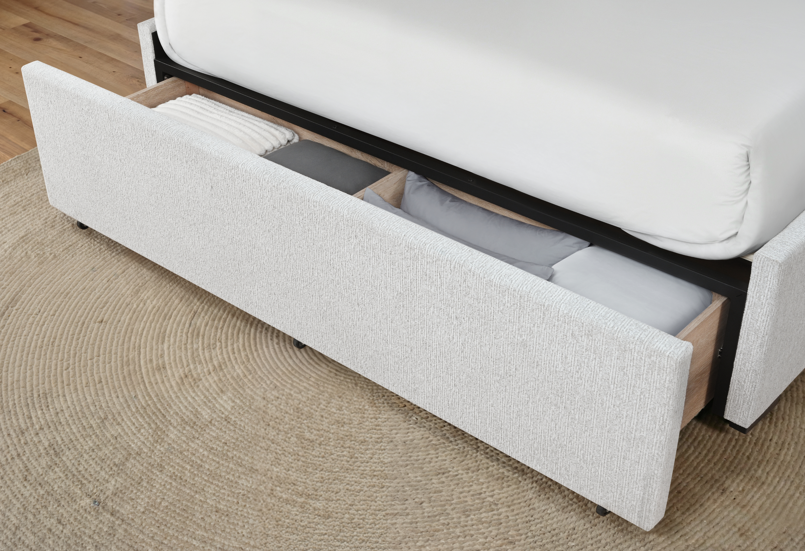 Sadie - Bed With Storage - Beige - Image 2