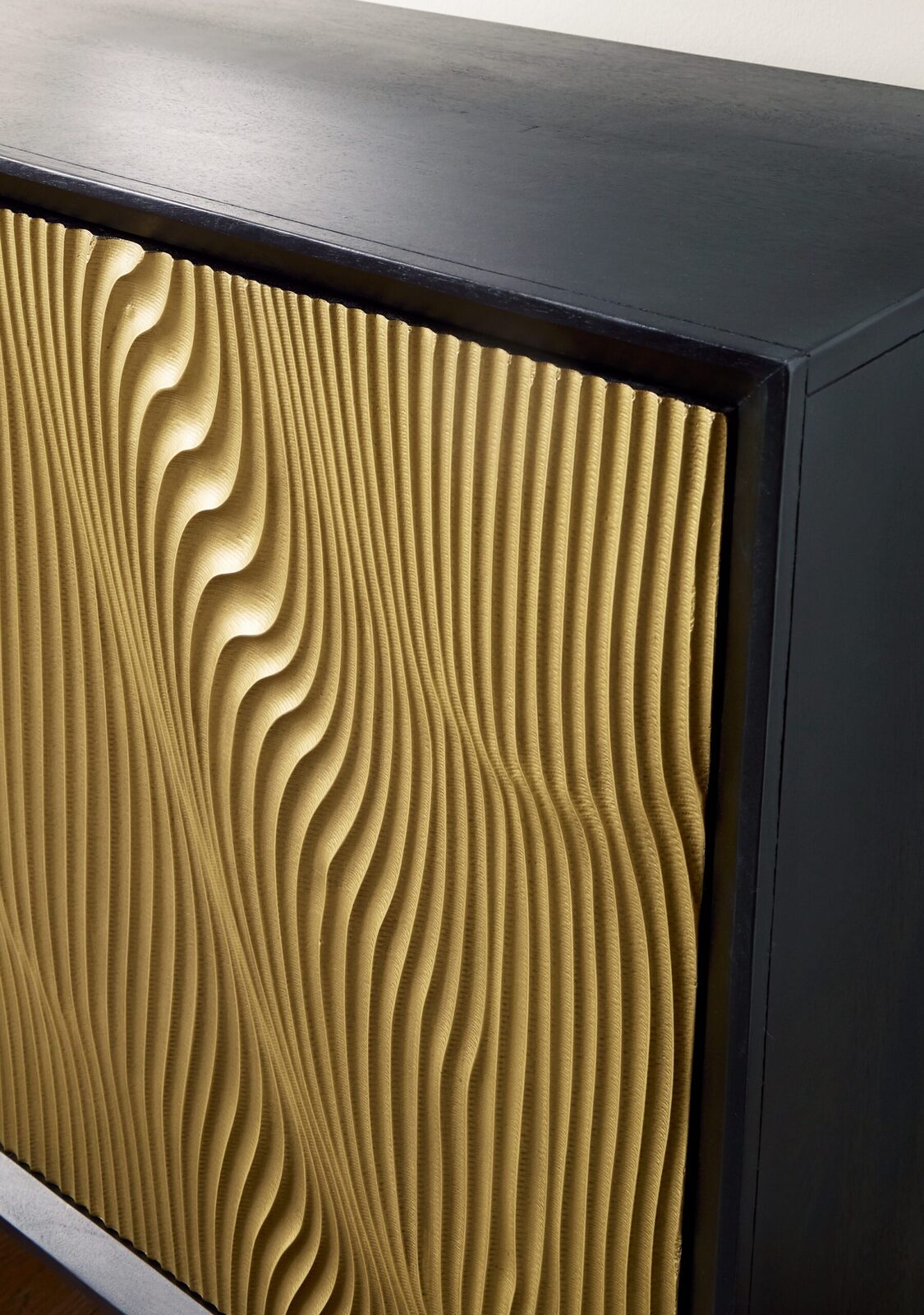 Tayner - Accent Cabinet - Black / Gold Finish - Image 6