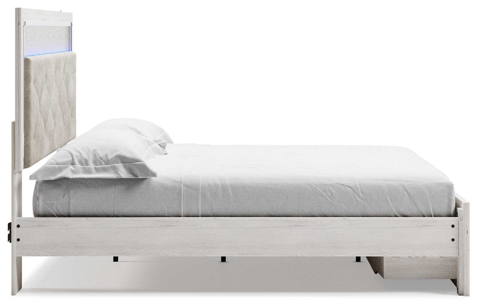 Altyra - King Upholstered Storage Bed - White - Image 5