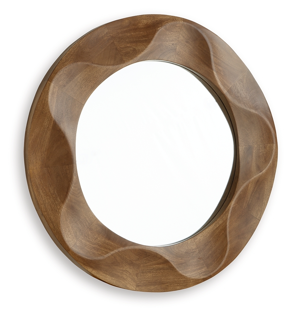 Aajon - Accent Mirror - Brown - Image 3
