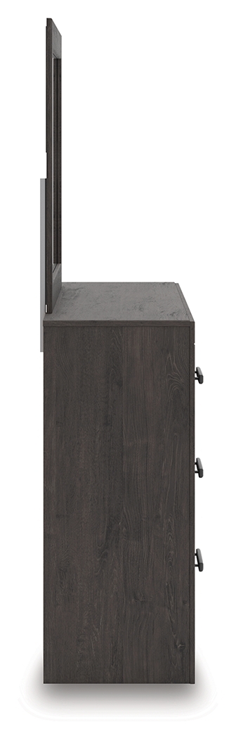 Prendonea - Dresser and Mirror - Charcoal - Image 8