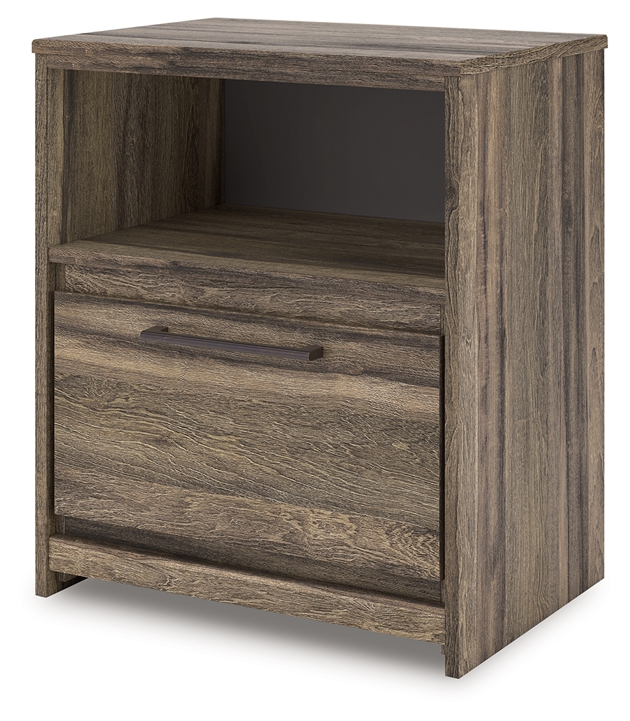 Elbrim - One Drawer Night Stand - Brown - Image 3