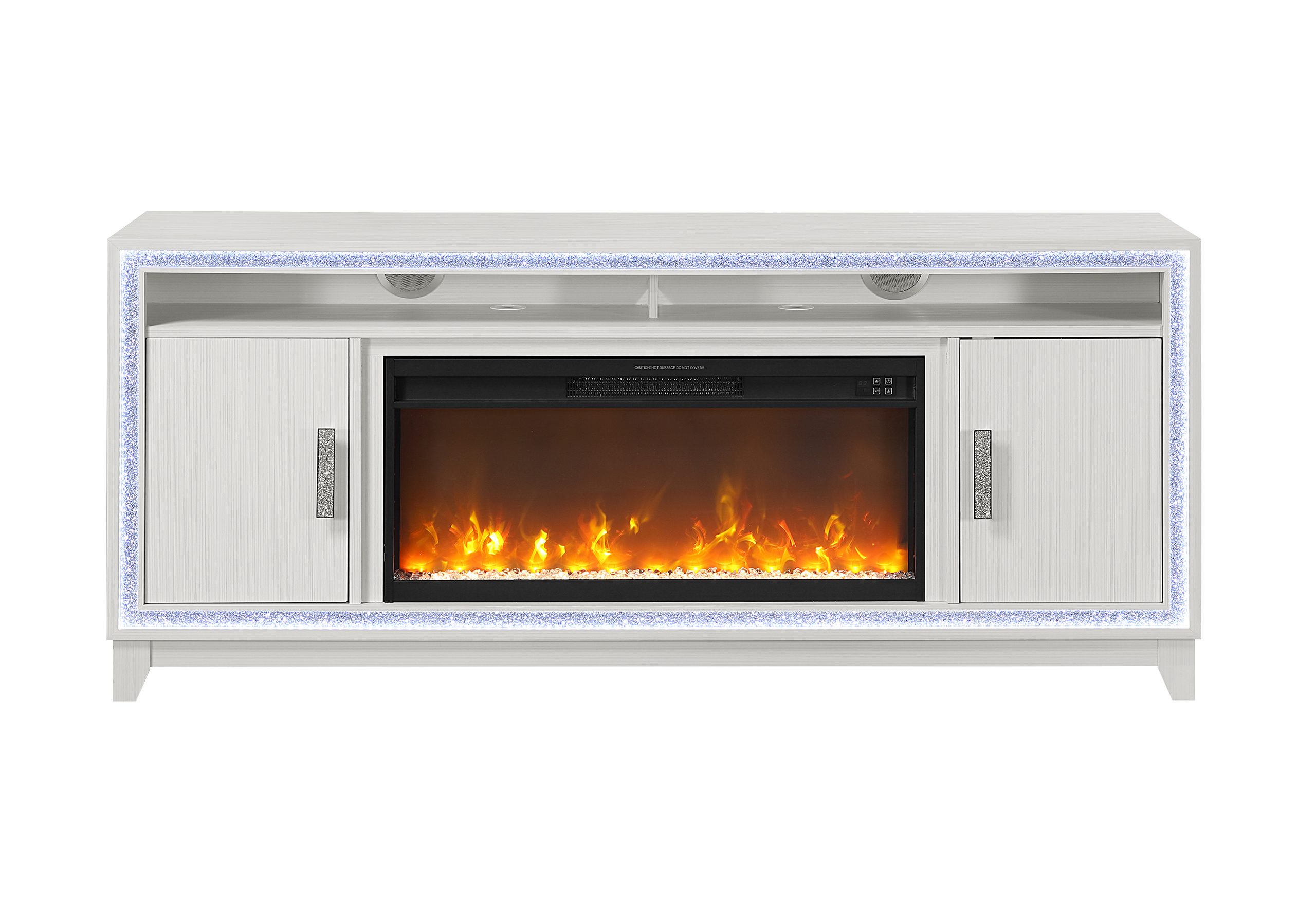 Lily - 72" Entertainment Unit With LED, Speakers, Crystal Inserts - Image 5