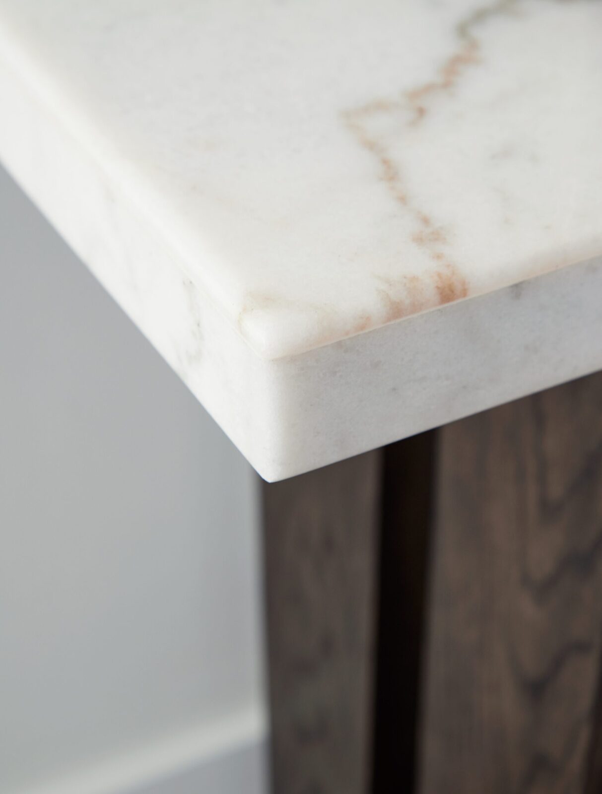 Burkhaus - Sofa Table - White / Dark Brown - Image 7