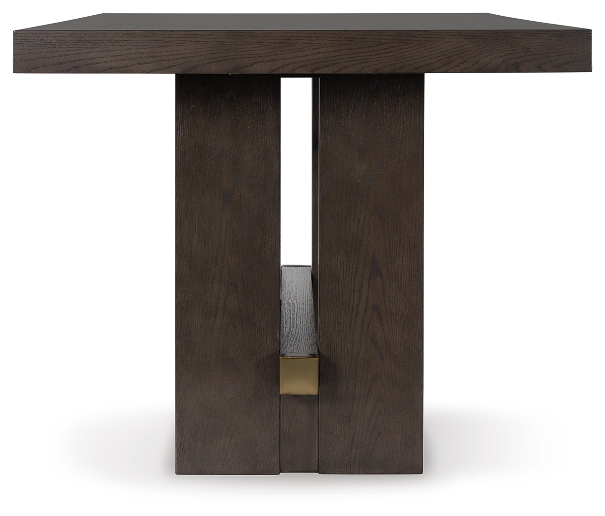 Burkhaus - Rectangular Dining Room Counter Table - Dark Brown - Image 4