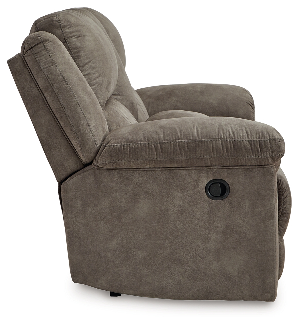 Laresview - Dbl Reclining Loveseat with Console - Fossil - Image 5