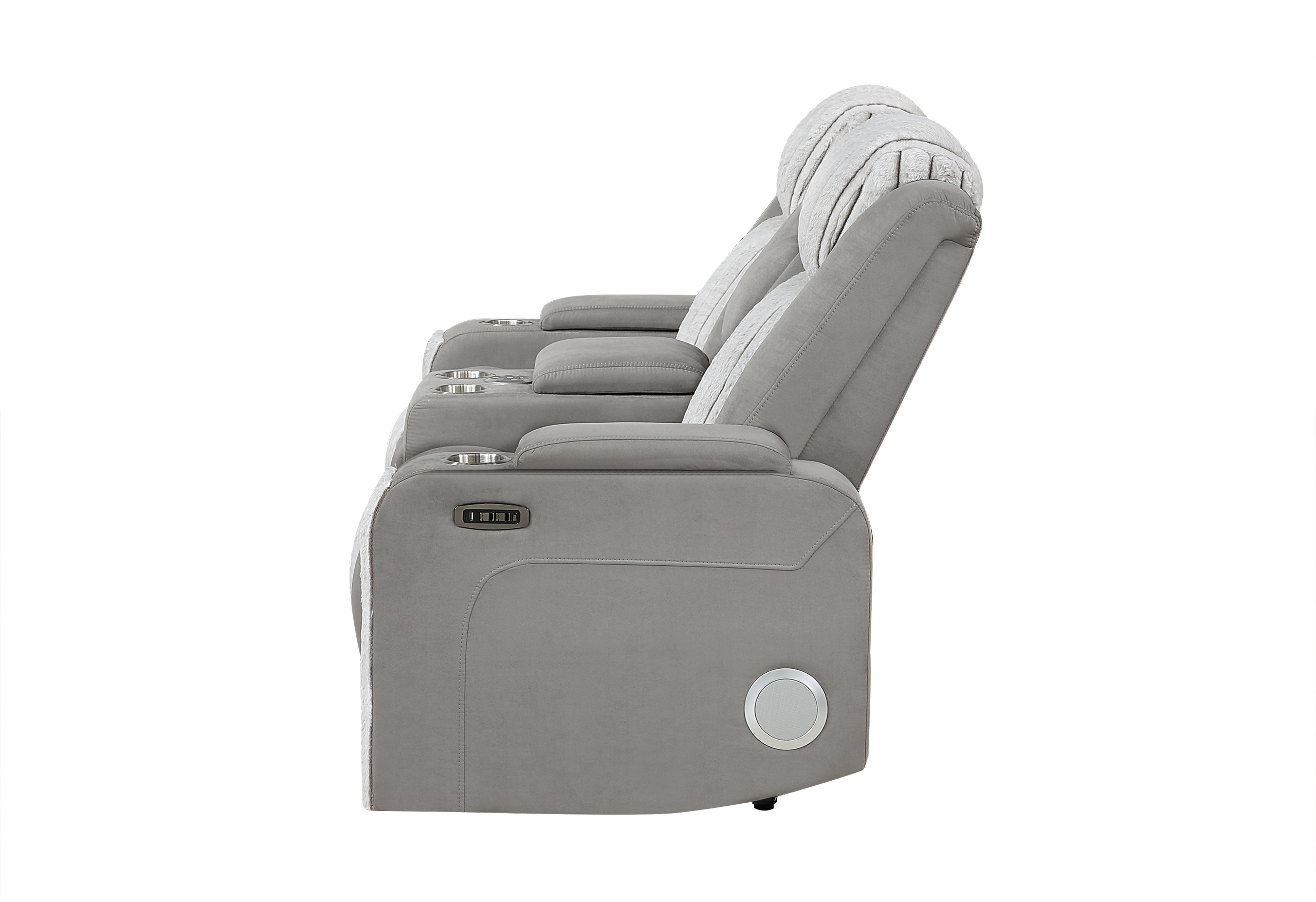 U8000 - Power Reclining Loveseat With Console, Power Headrest, LED Light, Bluetooth Speaker - Image 4