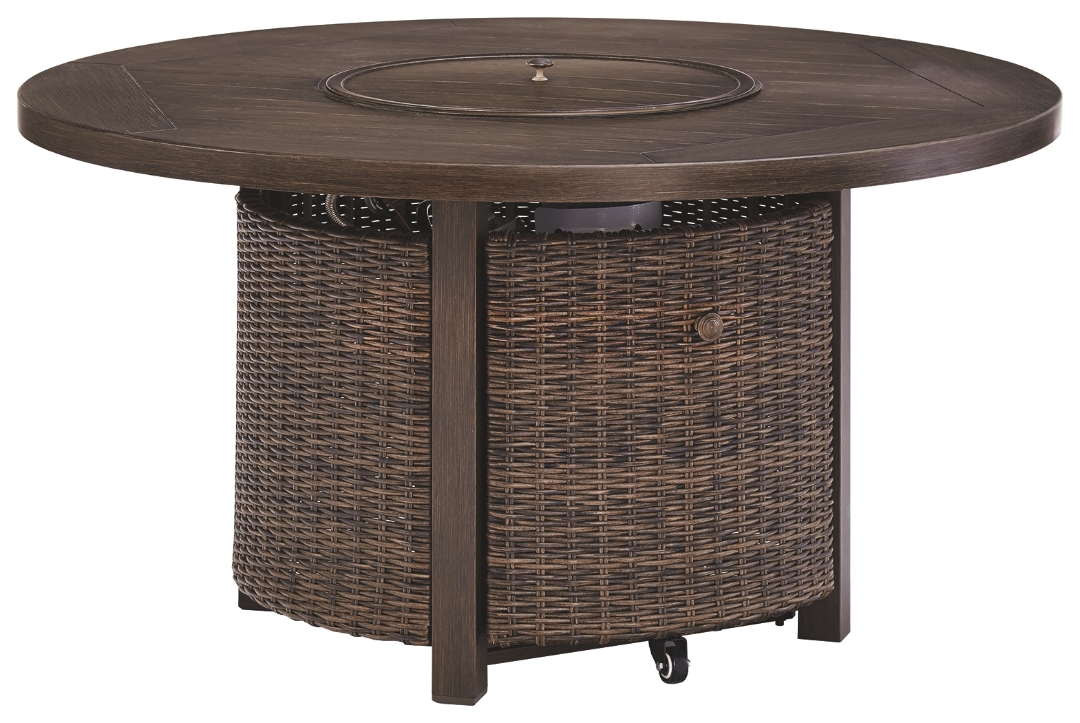 Paradise Trail - Round Fire Pit Table - Medium Brown - Image 3