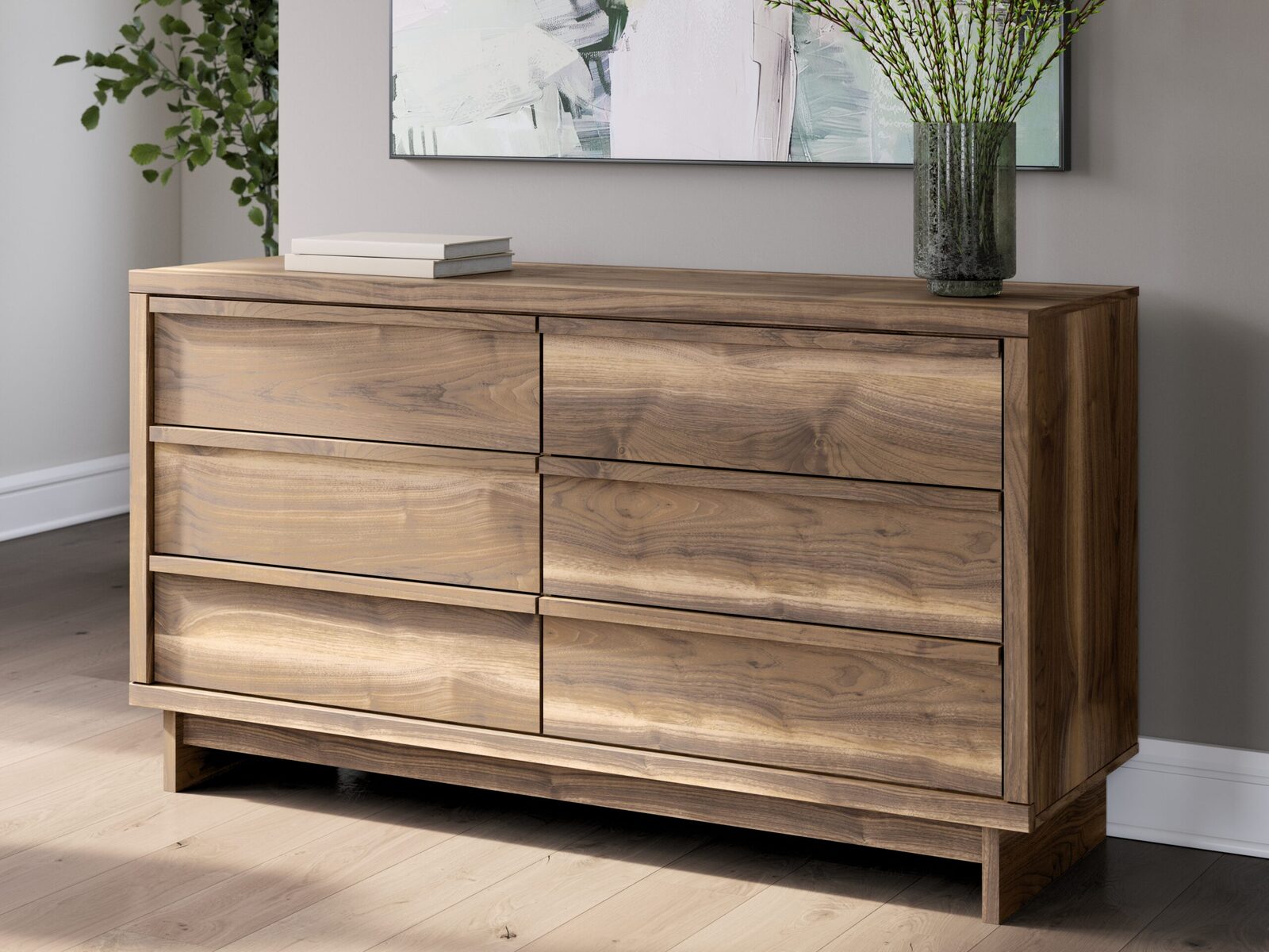 Chirason - Six Drawer Dresser - Brown - Image 2