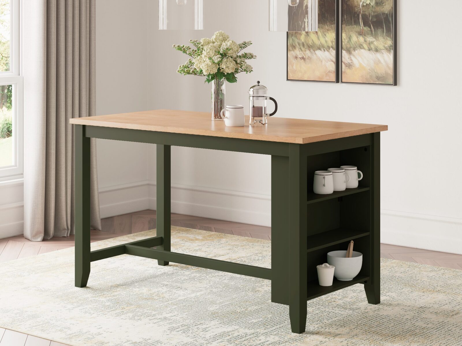 Gesthaven - Rectangular Dining Room Counter Table - Image 3