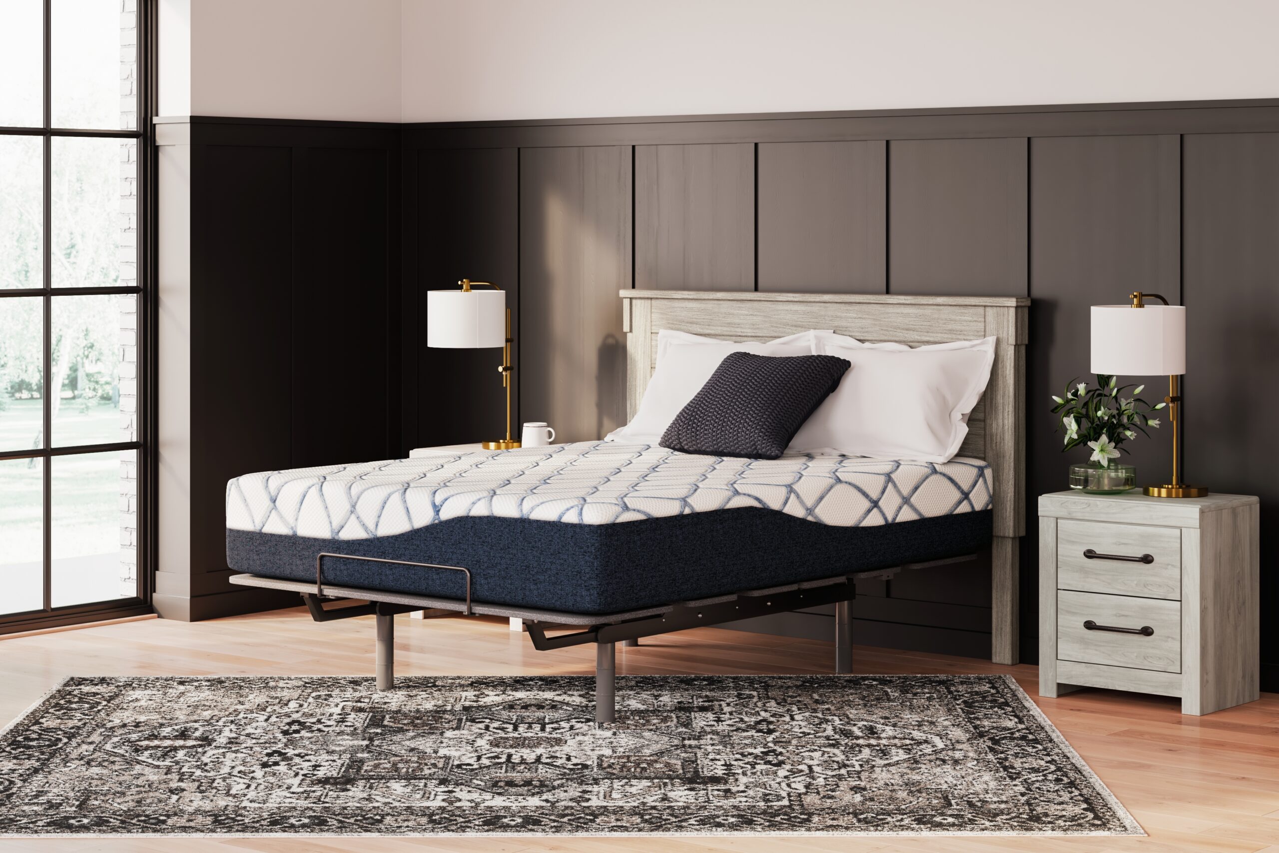 12 Inch Chime Elite 2.0 - California King Mattress - White / Blue - Image 9