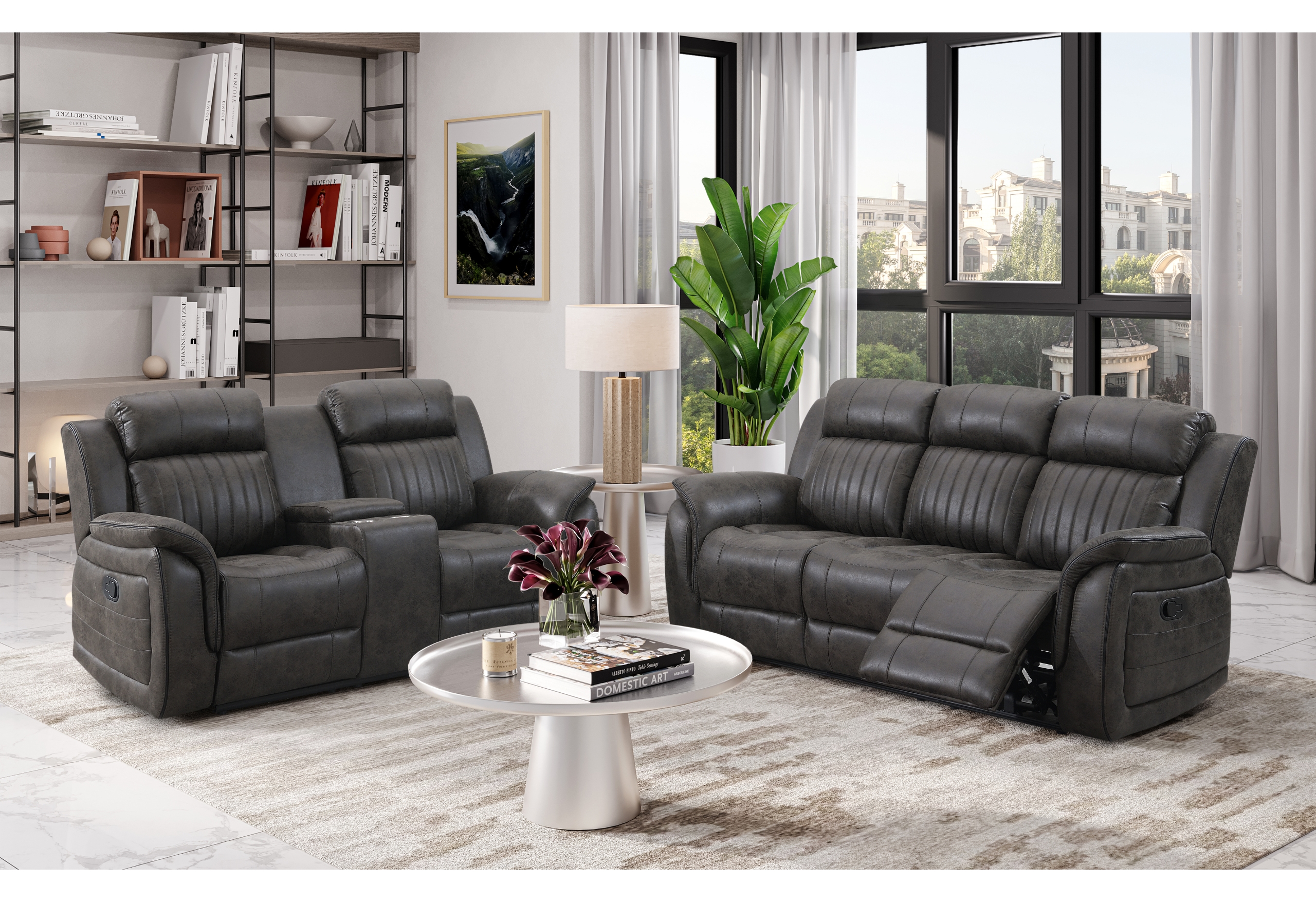 U8517 - Living Room Set - Gray