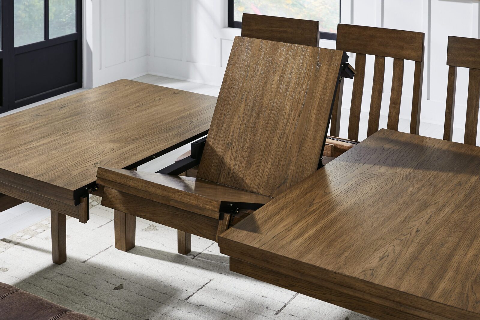 Urbinforte - Dining Room Butterfly Extension Table - Light Brown - Image 6
