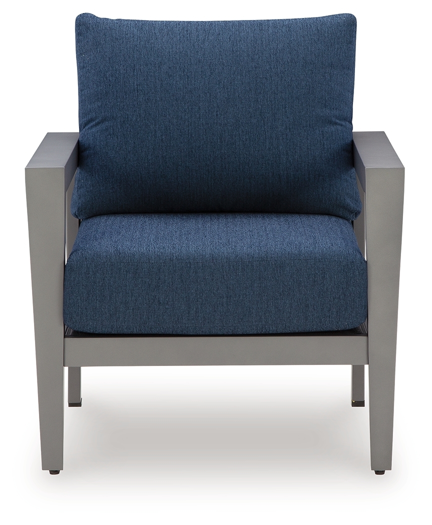 Gali - Sofa / Chairs / Table Set (Set of 4) - Gray / Blue - Image 10