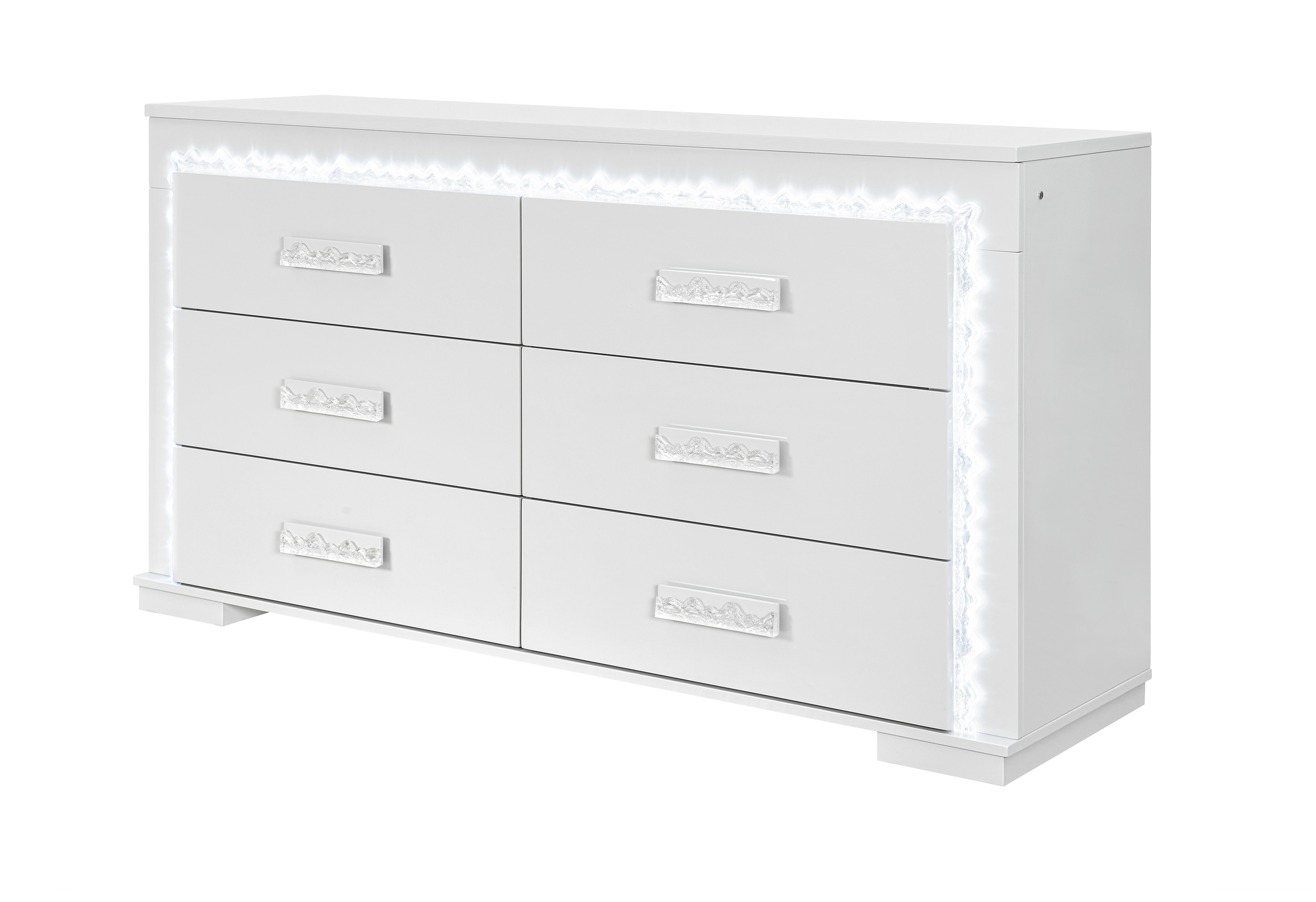 Naomi - Dresser With LED - Silver - Image 4