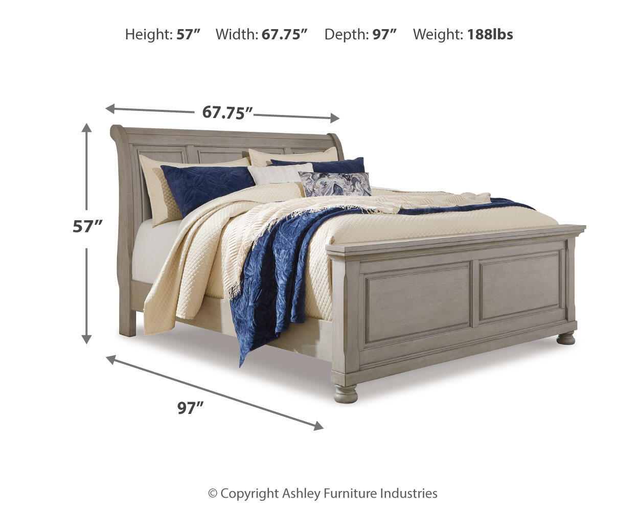 Lettner - Sleigh Bed - Image 8