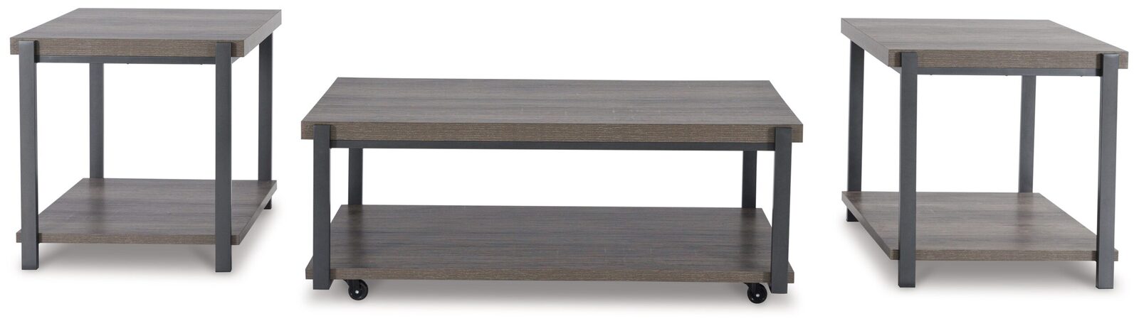 Wilmaden - Occasional Table Set (Set of 3) - Gray / Black - Image 3