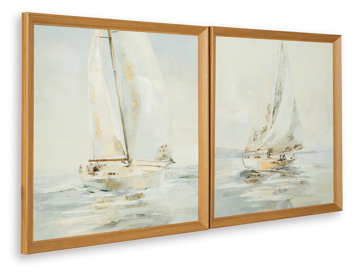 Winbrook - Wall Art Set (Set of 2) - Gray / Tan / Gold Finish - Image 3
