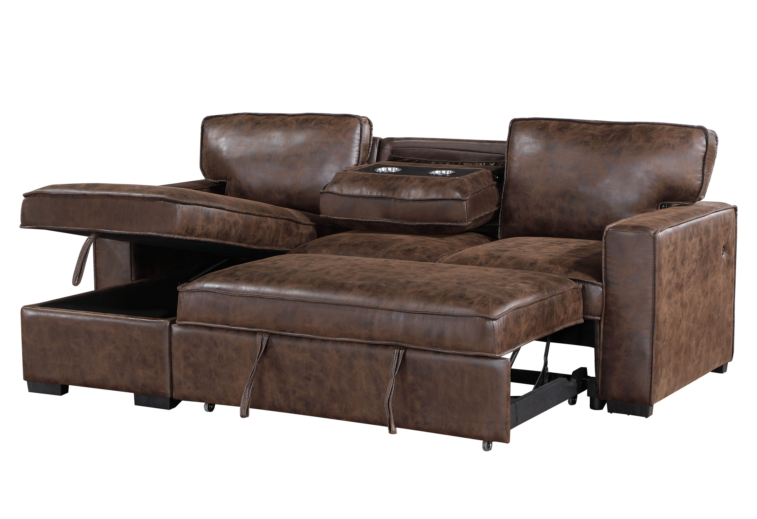 U0203 - Reversible Sofa Bed With USB - Image 3