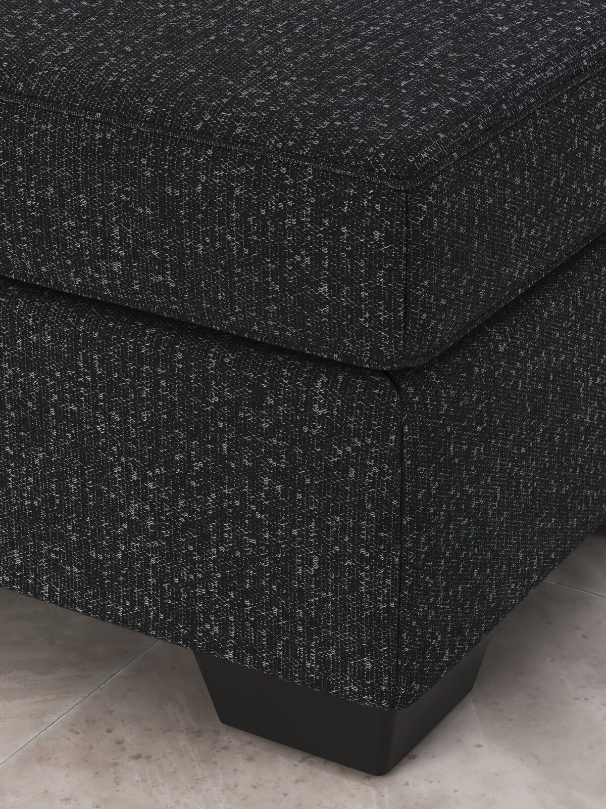 Jasmine Peaks - Ottoman - Coal - Image 6