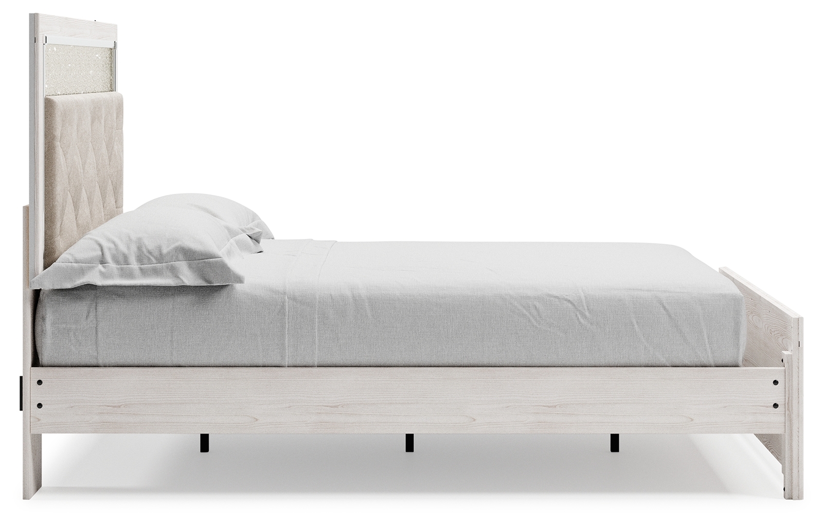 Altyra - Queen Panel Bed With Roll Slats - White - Image 5