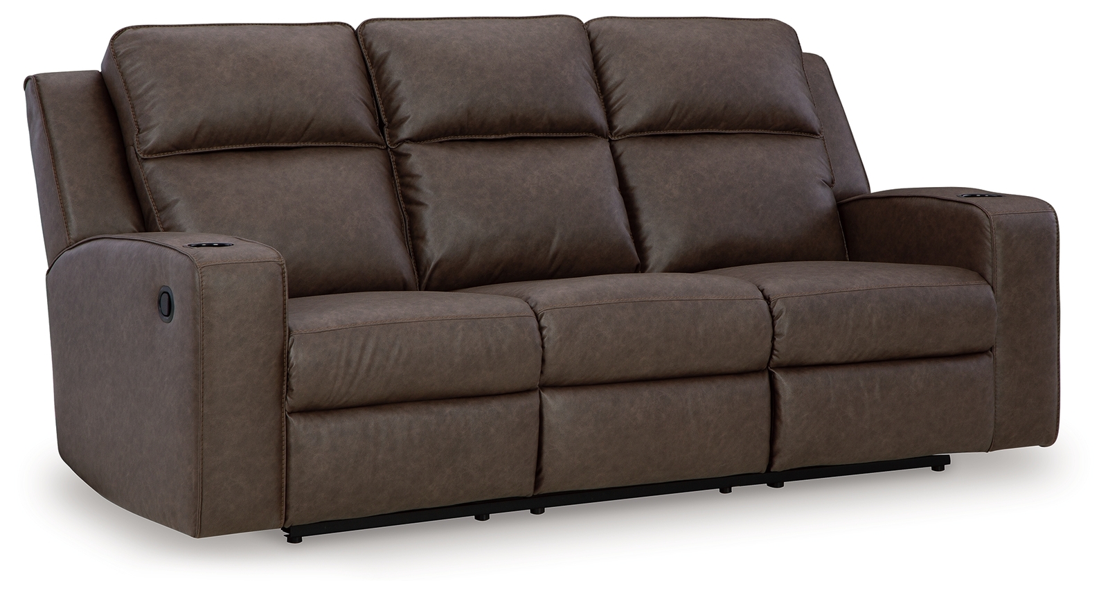 Lavenhorne - Rec Sofa W/Drop Down Table - Granite - Image 3