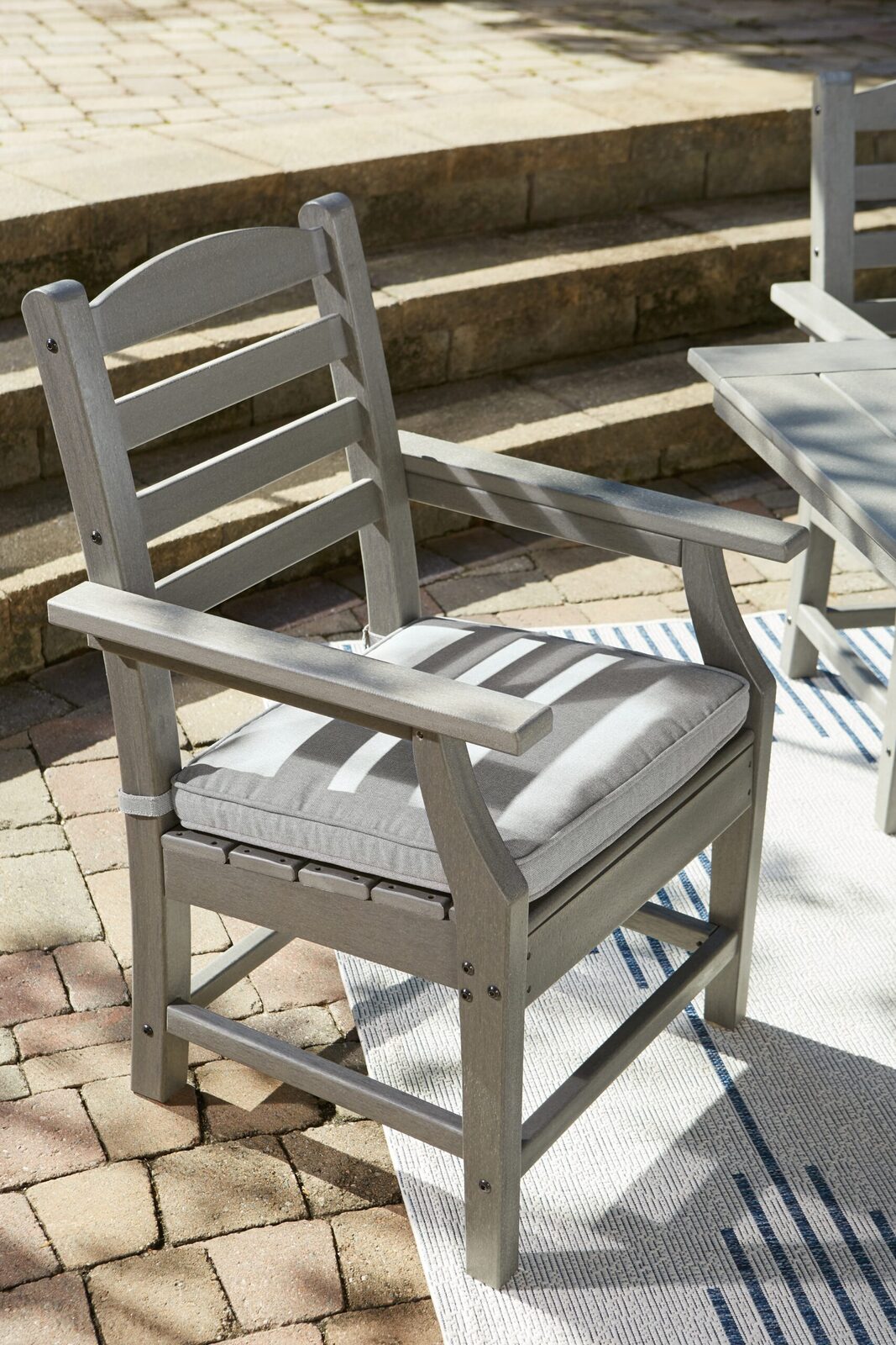 Visola - Arm Chair With Cushion (Set of 2) - Gray - Image 6