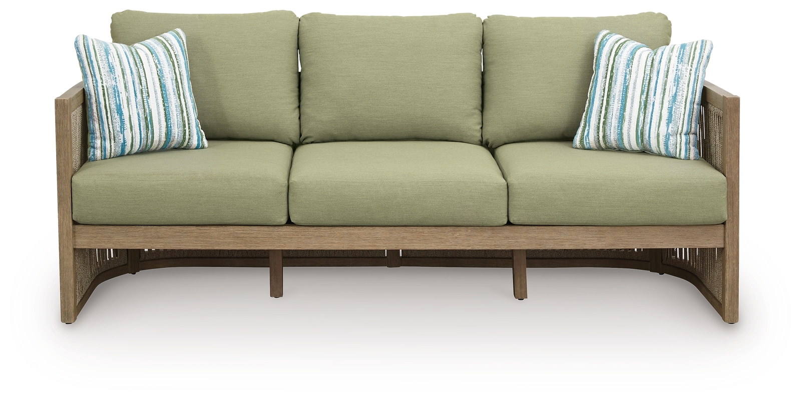 Serena Shores - Sofa With Cushion - Beige / Green - Image 3