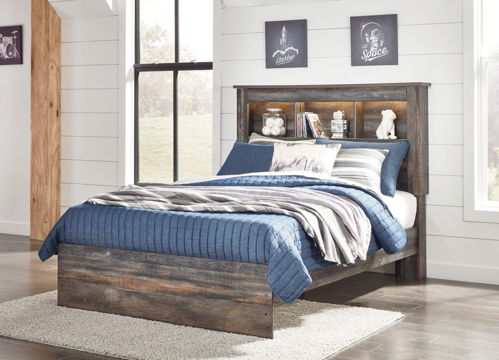 Drystan - Panel Bookcase Bed - Image 30