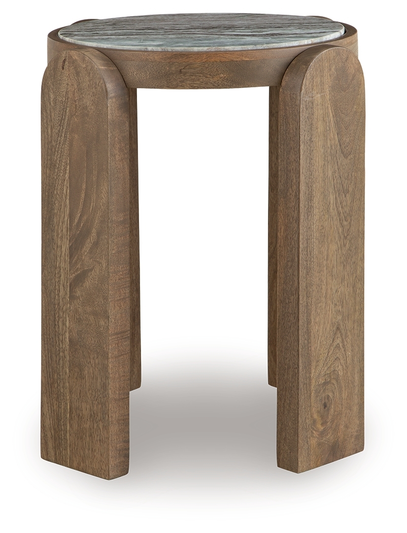 Gavrilley - Accent Table - Gray / White / Brown - Image 3