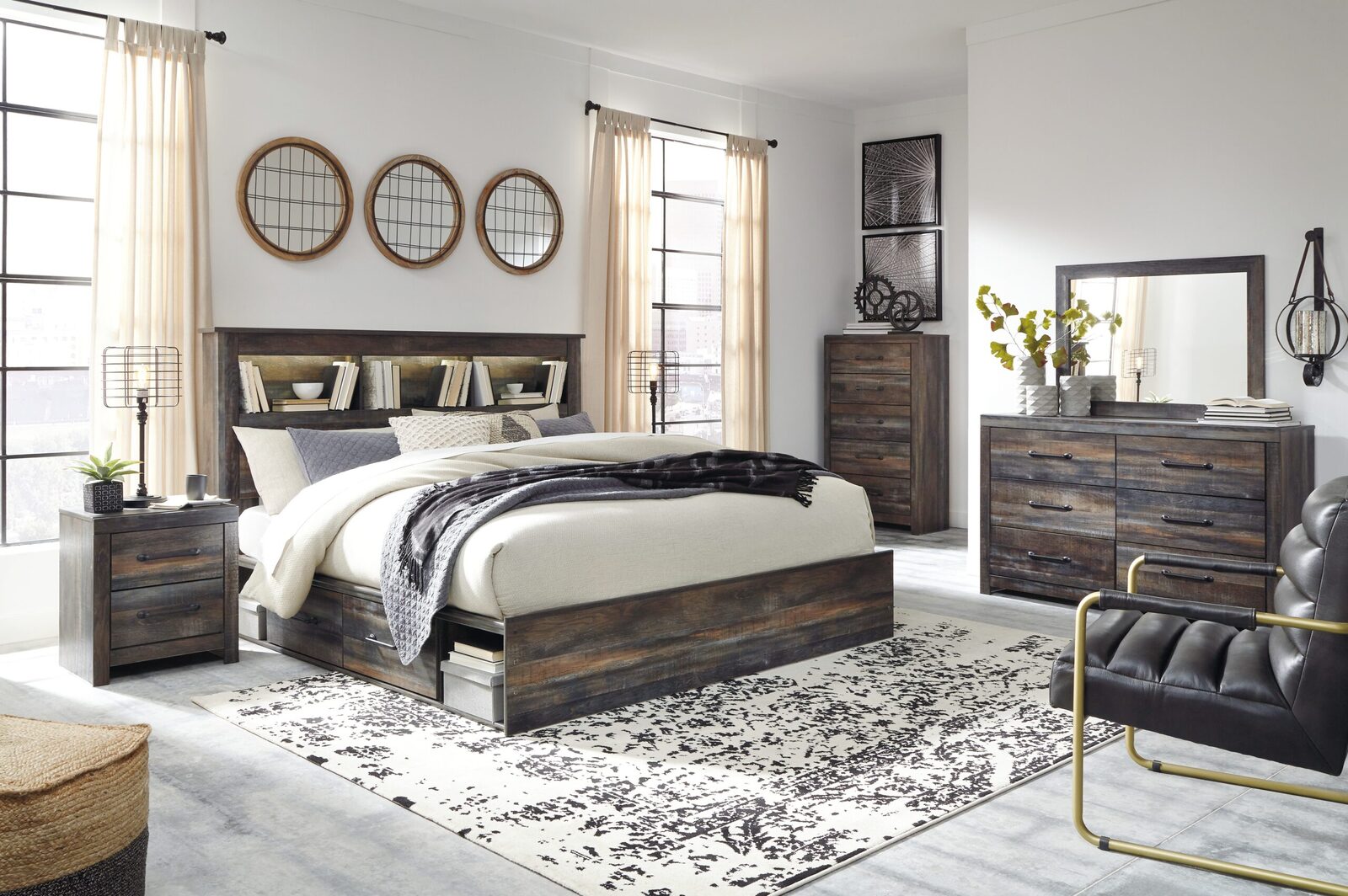 Drystan - Bookcase Bed With Storage Set - Image 2