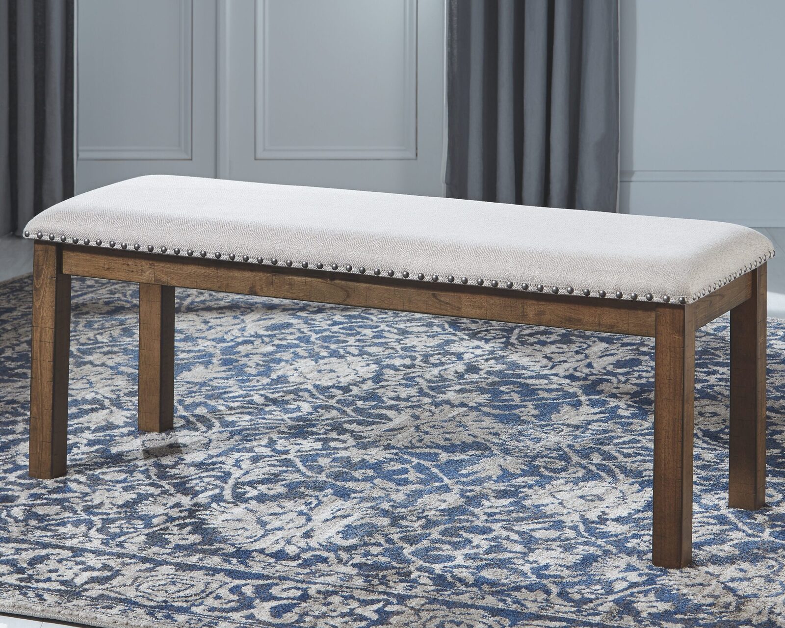 Moriville - Upholstered Bench - Beige - Image 2