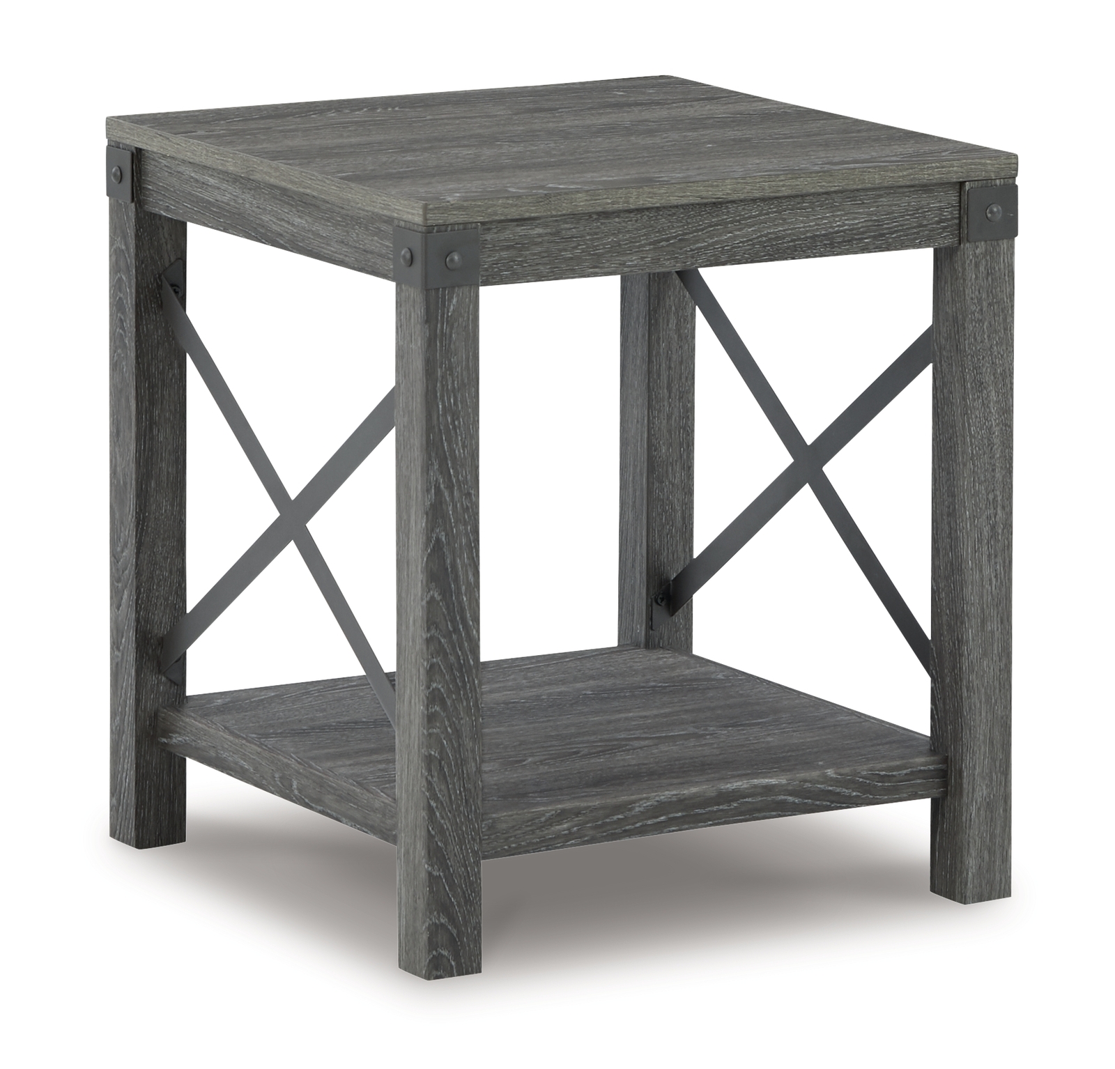 Freedan - 3 Pc. - Coffee Table, 2 End Tables - Grayish Brown - Image 3