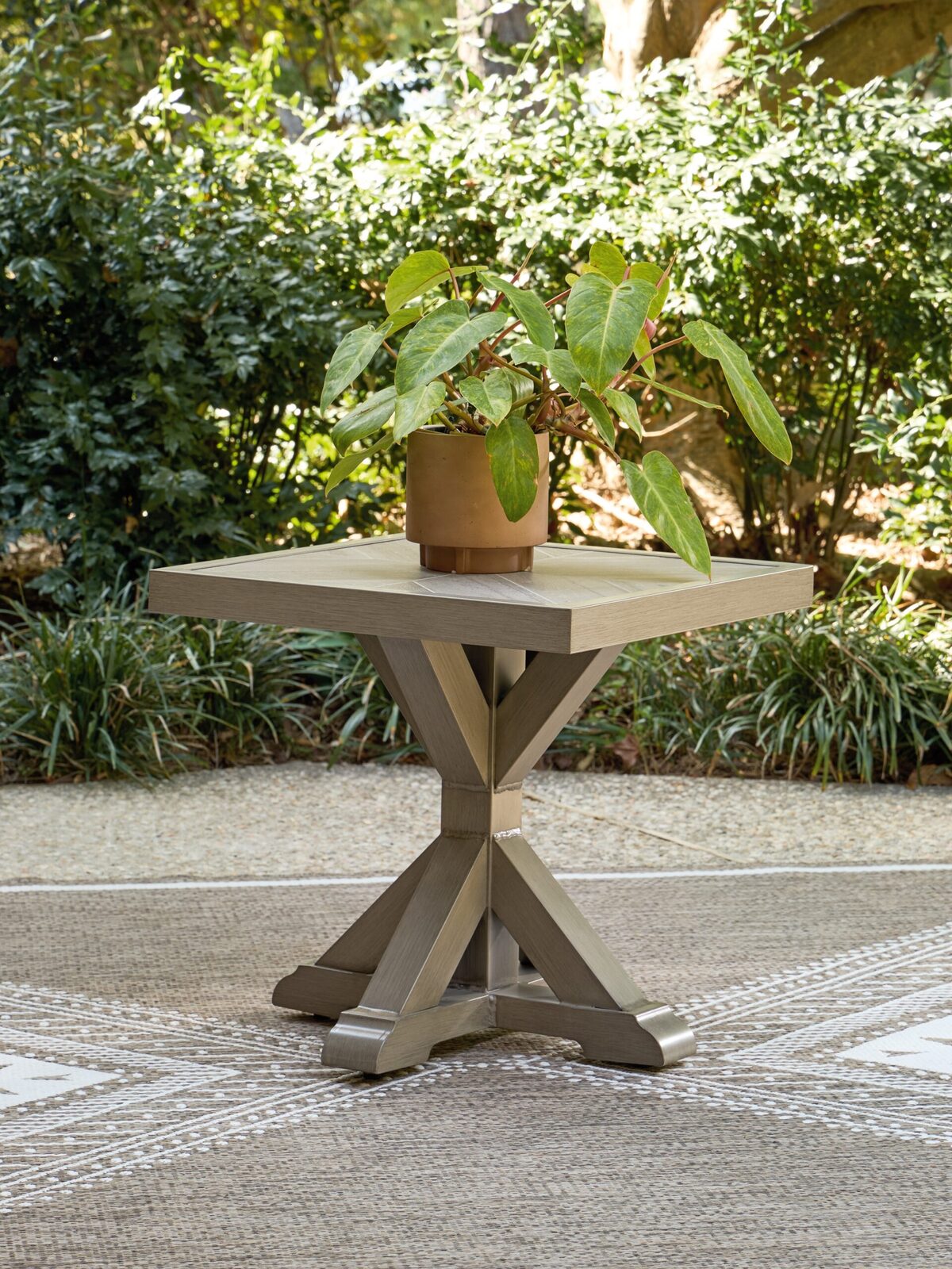 Laguna Heights - Square End Table - Beige - Image 2