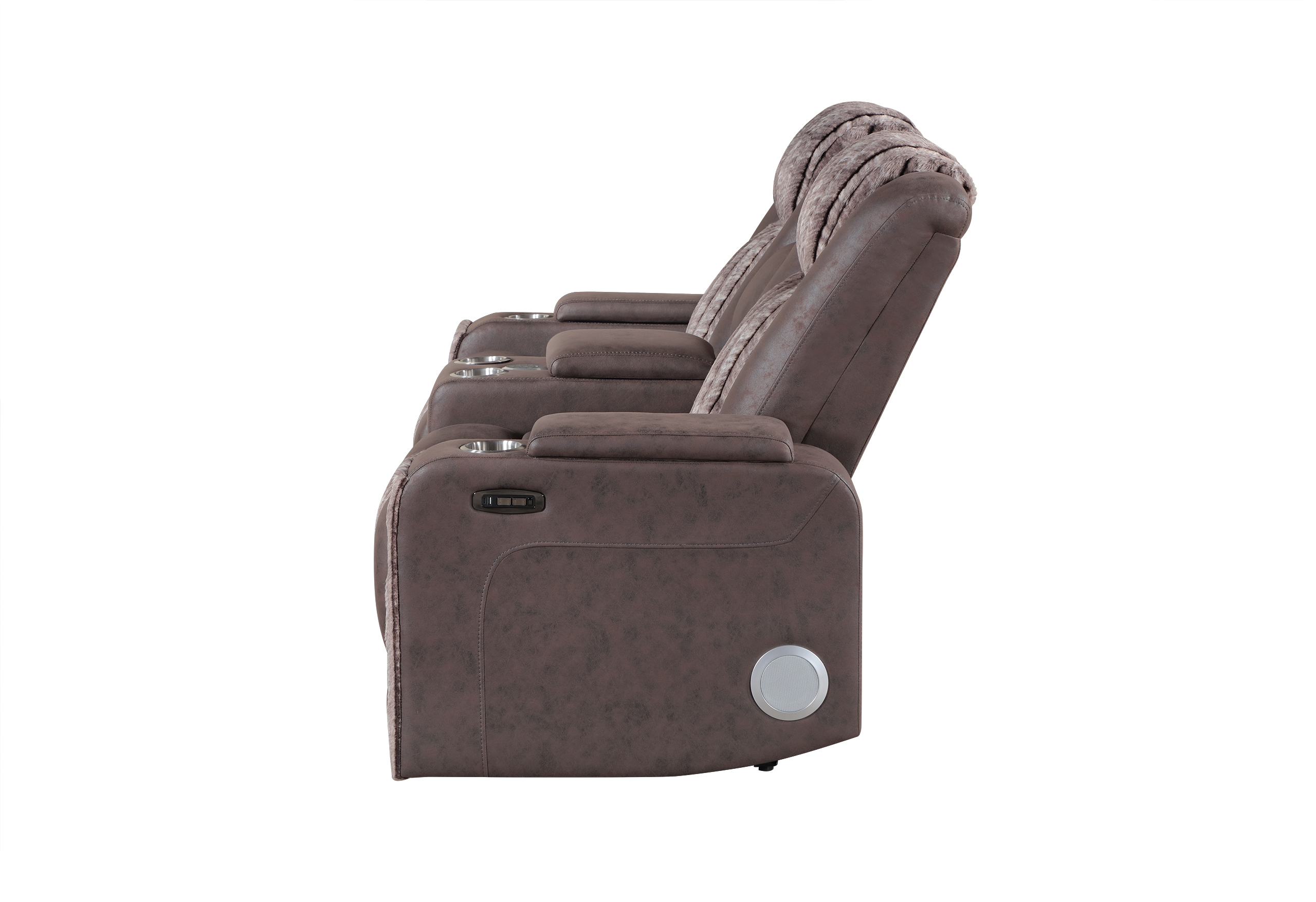U8000 - Power Reclining Loveseat With Console, Power Headrest, LED Light, Bluetooth Speaker - Image 7
