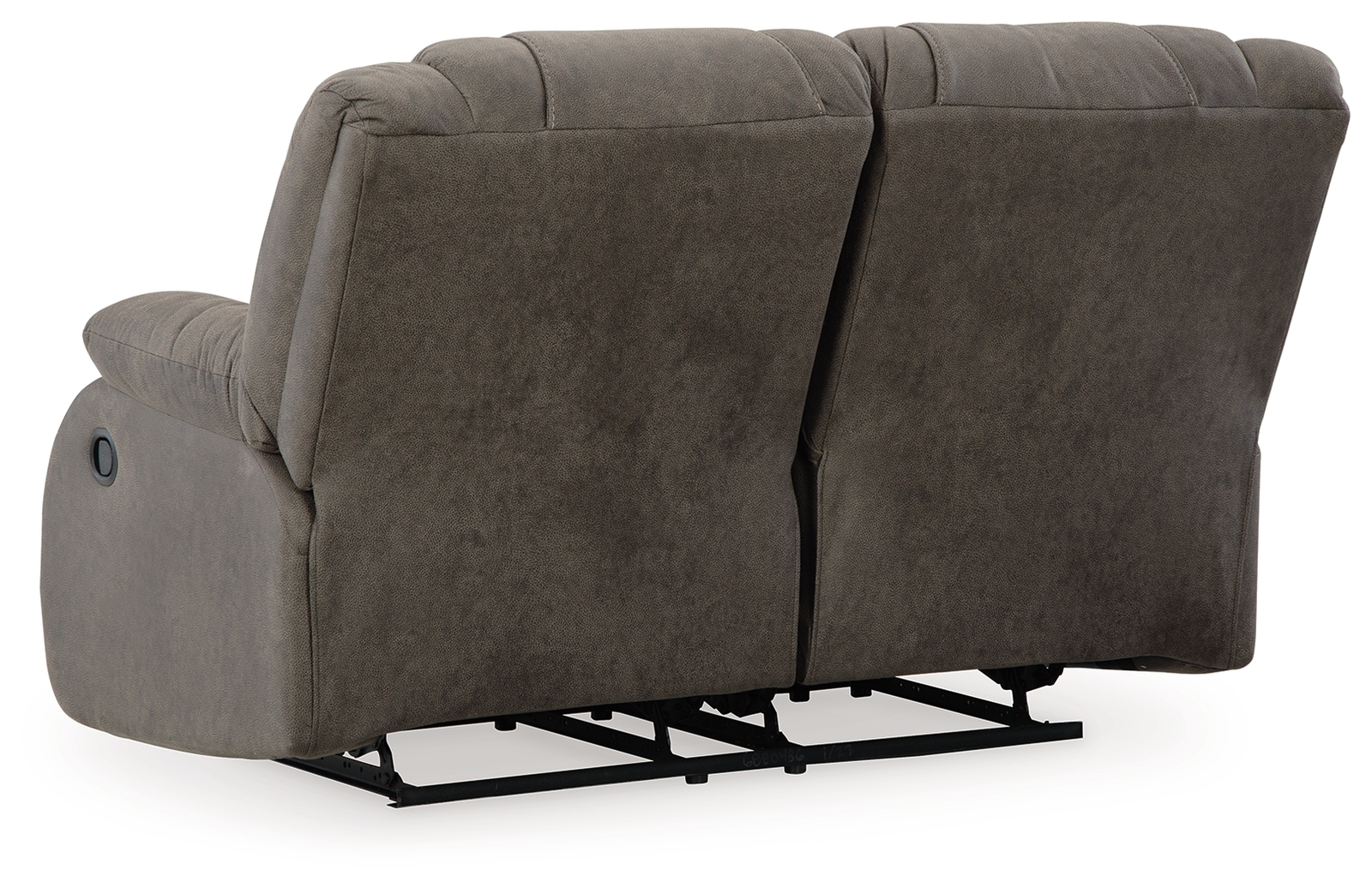 First Base - Reclining Loveseat - Gunmetal - Image 6
