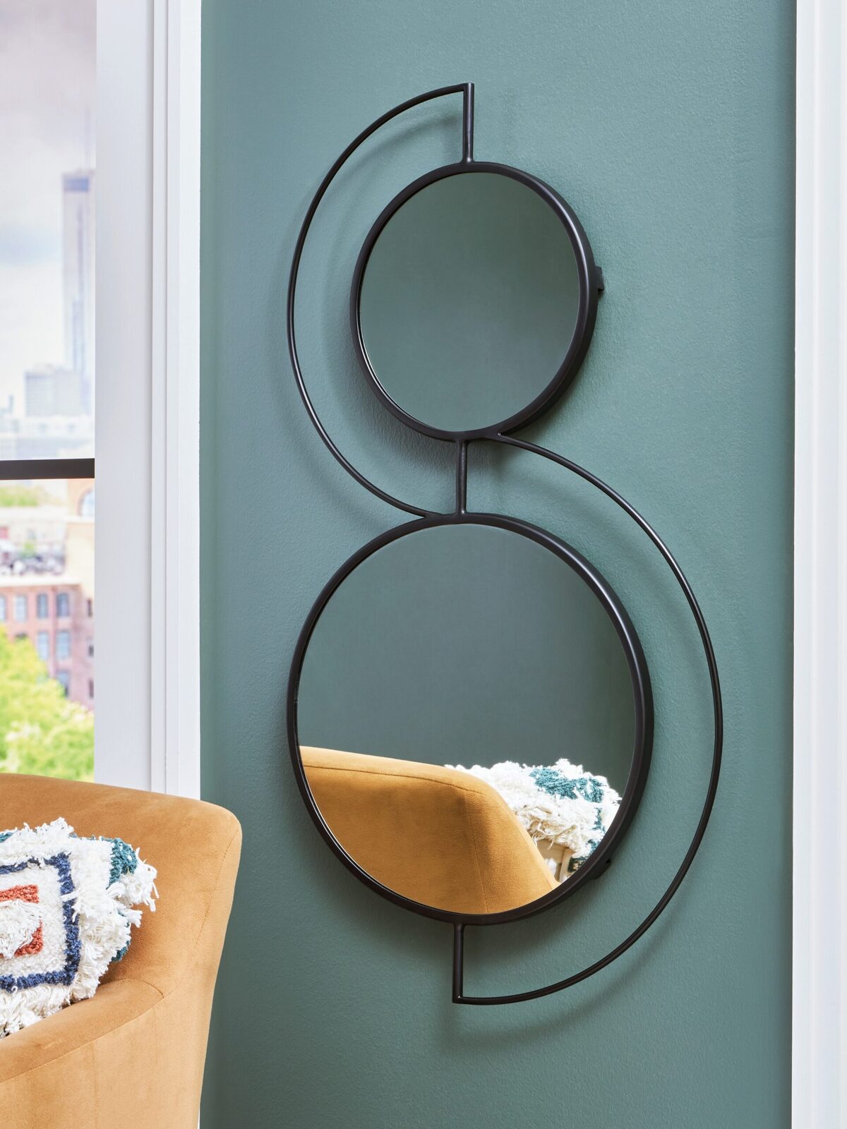 Shayham - Accent Mirror - Black - Image 2