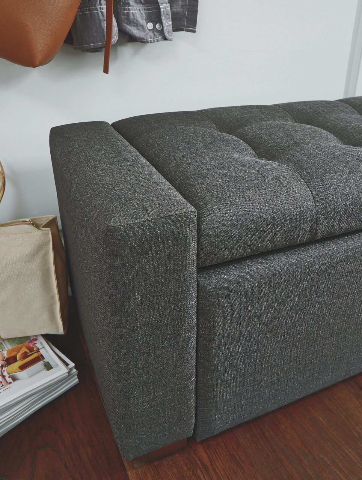 Cortwell - Storage Bench - Gray - Image 8
