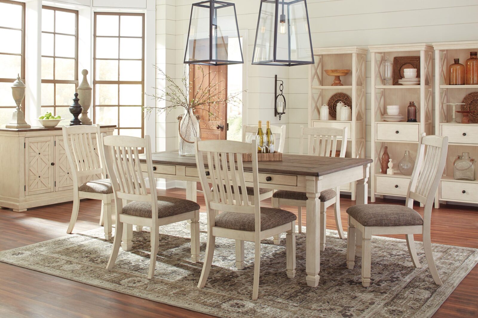Bolanburg - Dining UPH Side Chair (Set of 2) - Rake Back - Brown / Beige - Image 13