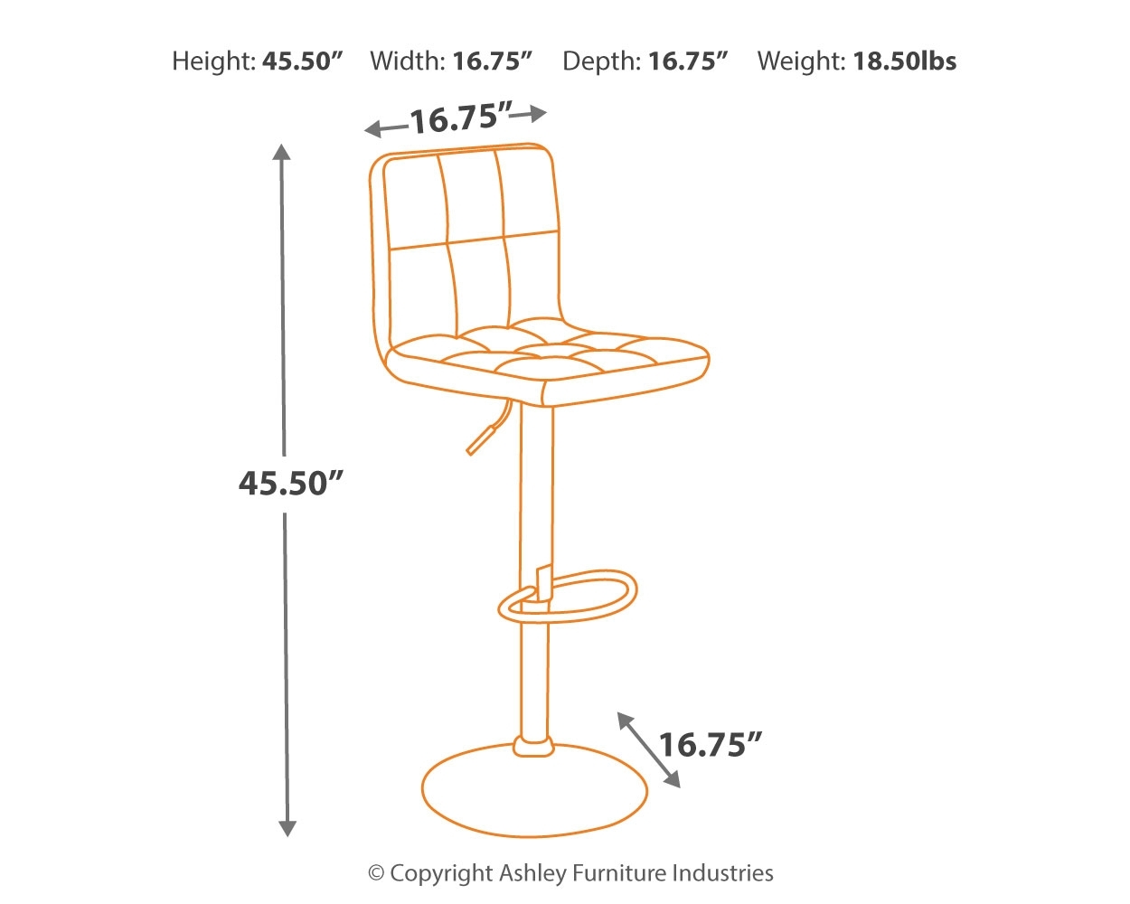 Bellatier - Adjustable Height Barstool (Set of 2) - Image 11