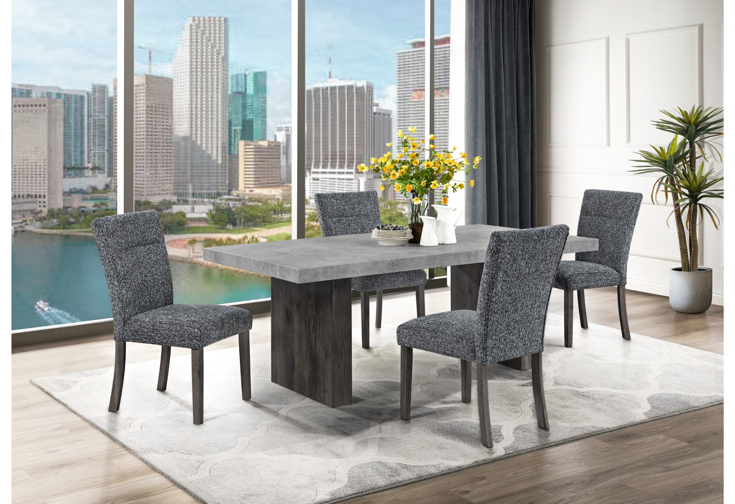 D2410 - Dining Room Set - Gray